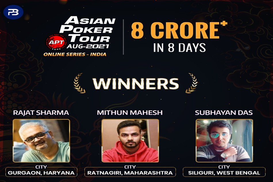 Asian Poker Tour Online Series: India concludes on a high note, with participation from over 25000 gamers