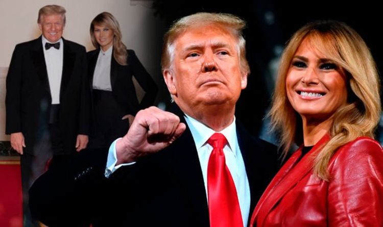 Melania Trump and husband Donald wear matching looks for final White House Christmas photo