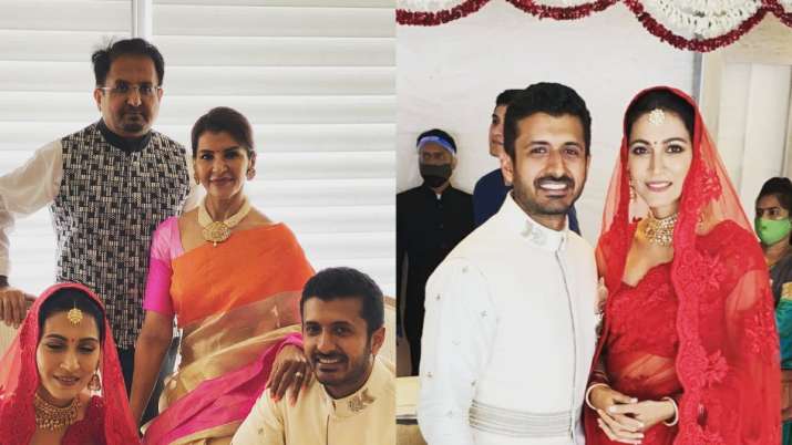 Anita Raaj's son Shivam Hingorani ties knot with his long-time sweetheart |Pics