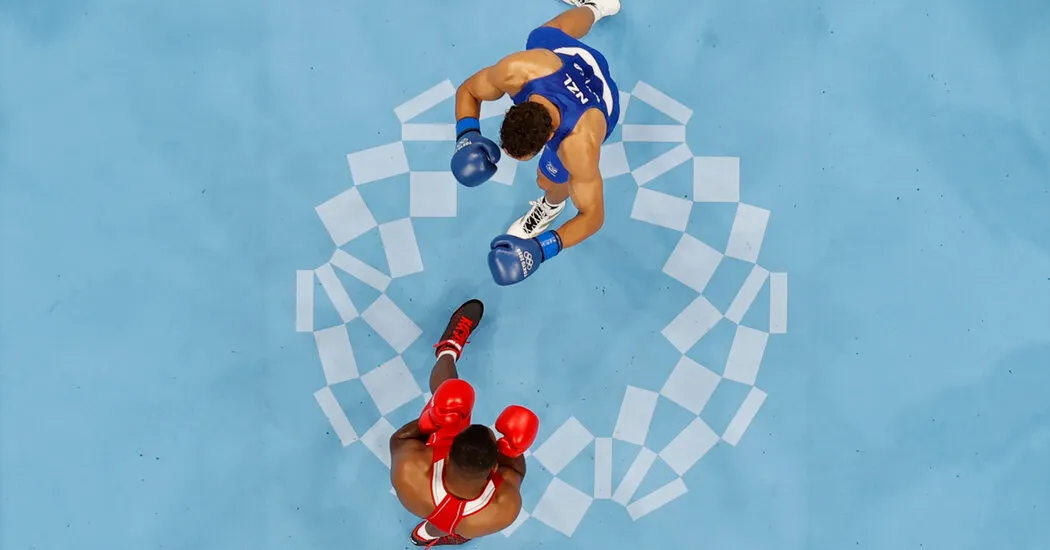 A Moroccan boxer tried to bite his opponent’s ear.