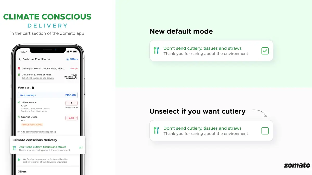 Zomato Brings a Change in Cutlery Option While Ordering Food: All Details