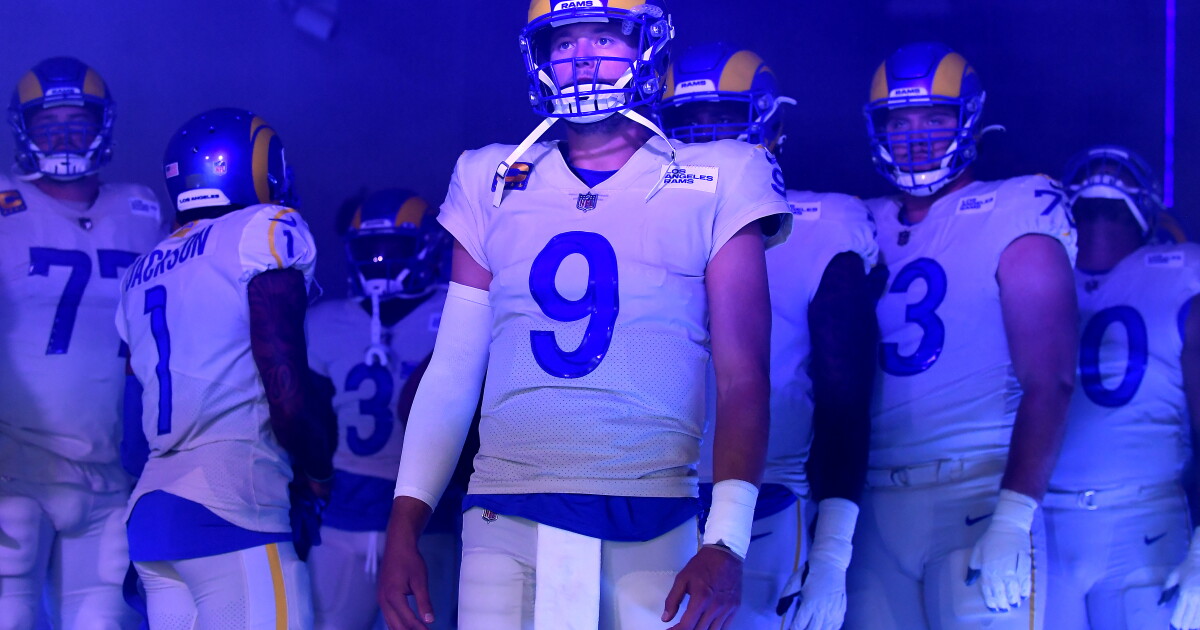 Rams' Matthew Stafford hears superlatives but keeps sights on showdown with Cardinals