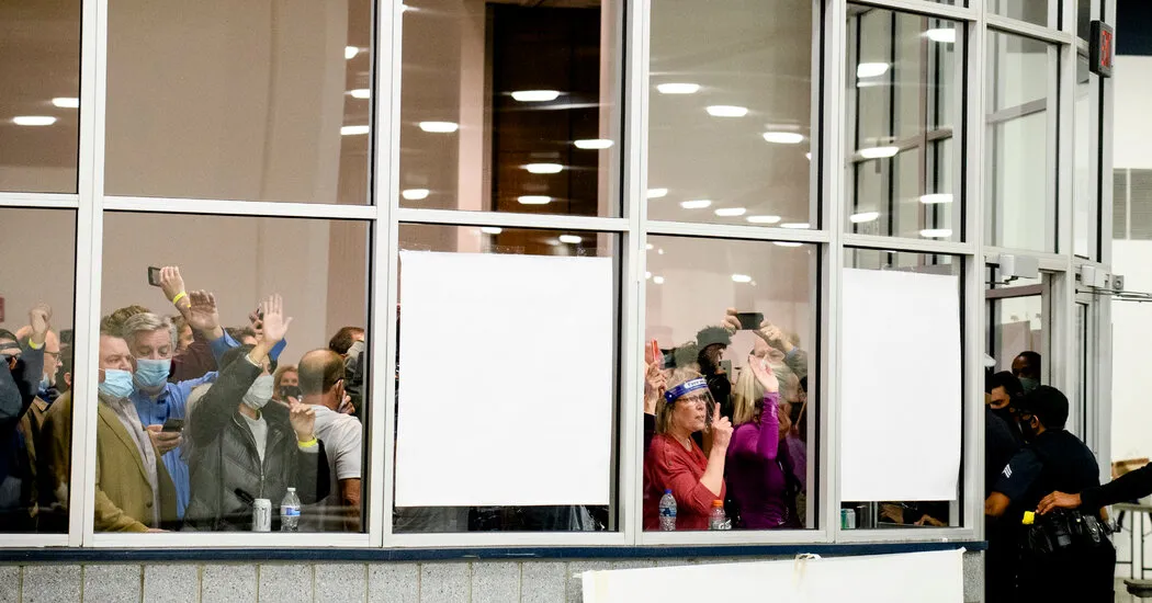 There’s a Simple Reason Workers Covered Windows at a Detroit Vote-Counting Site