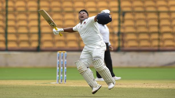 Ranji Trophy final | Sarfaraz Khan's defiant century propels Mumbai to 374, M.P. finish day two at 123/1