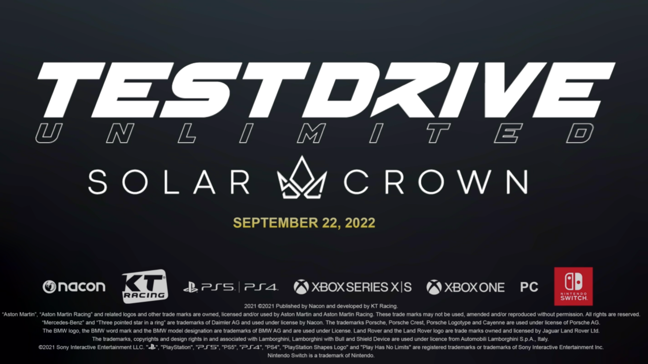Test Drive Unlimited Solar Crown Release Date Is September 22, 2022