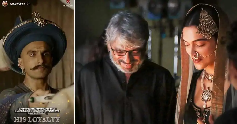 Deepika Padukone and Ranveer Singh celebrate 5 years of Bajirao Mastani with special posts