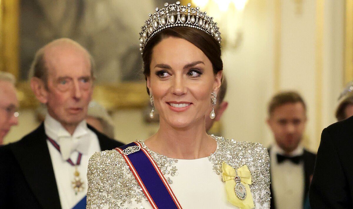 Kate and Diana wore similar looks - but one had more sparkle