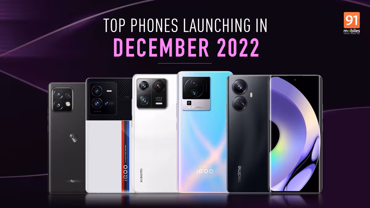 Top phones launching in India/globally in December 2022: Xiaomi 13, iQOO 11, Realme 10 Pro and more