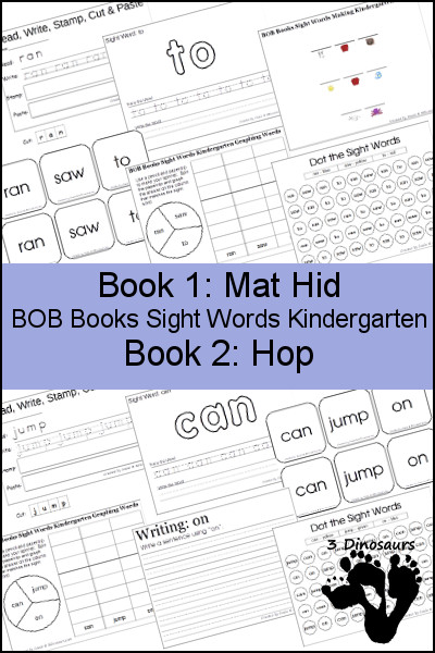 Free printable sight word books with tons of worksheets