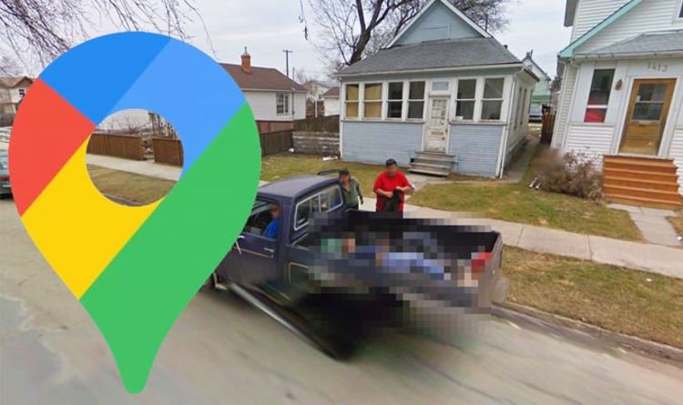 Google Maps Street View: Man