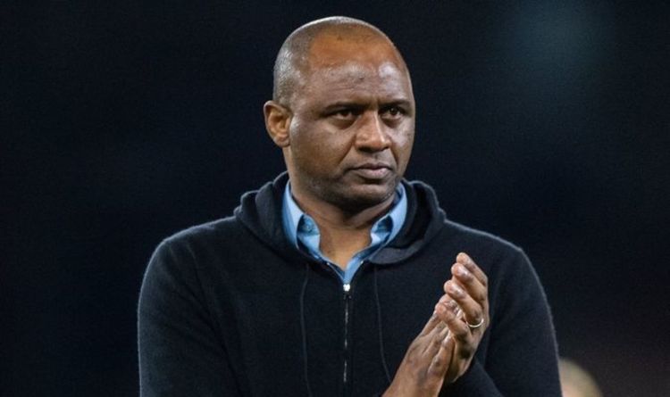 Crystal Palace boss Patrick Vieira to miss Tottenham clash after COVID-19 outbreak
