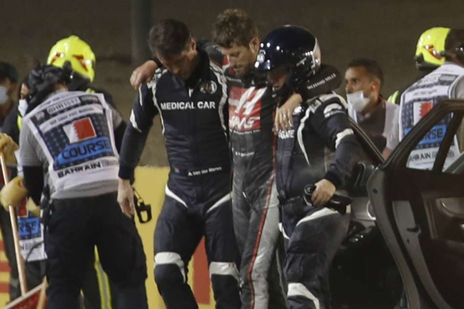 Our lives are on the line - Hamilton relieved to see Grosjean survive extraordinary crash