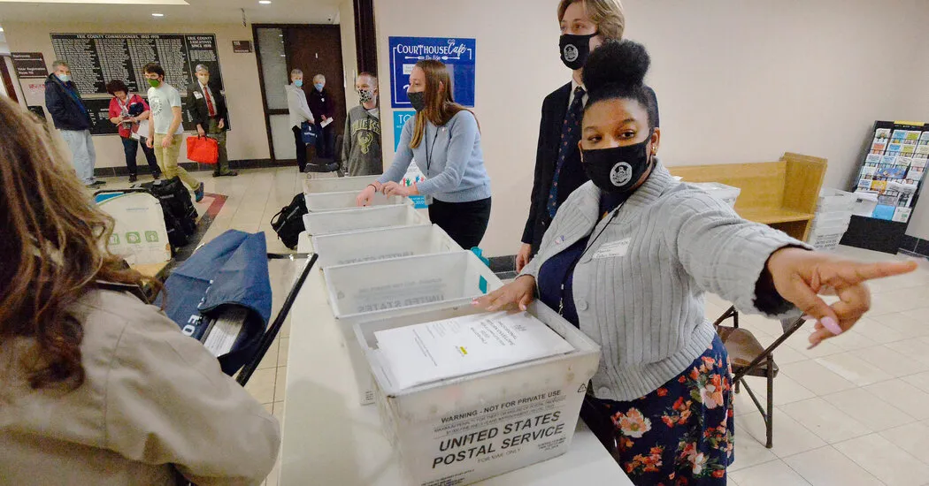 Postal worker withdraws claim that ballots were backdated in Pennsylvania, officials say.