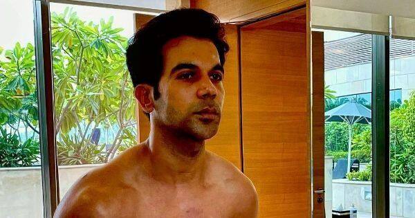 Rajkummar Rao goes shirtless to flaunt his new muscular look for Badhaai Do | Bollywood Life
