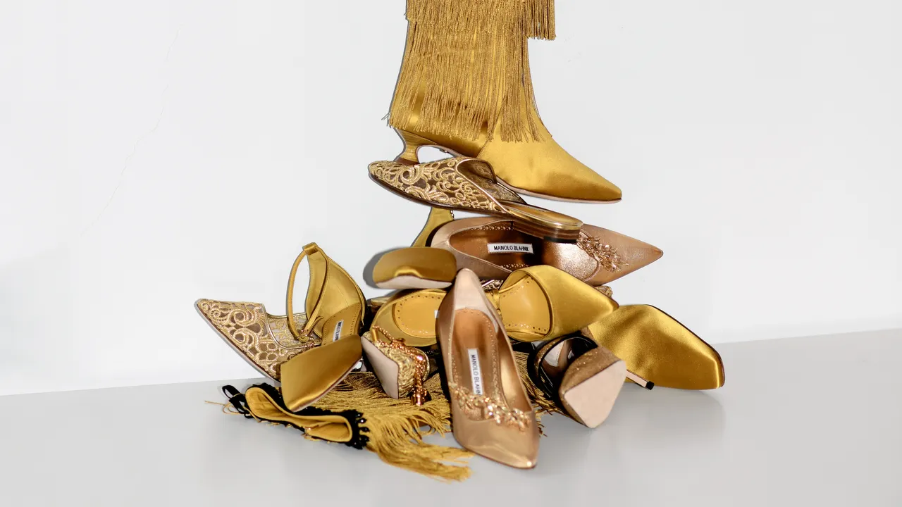 He’s Got the Midas Touch! Manolo Blahnik Celebrates 50 Years in Fashion with an All-Gold Collection