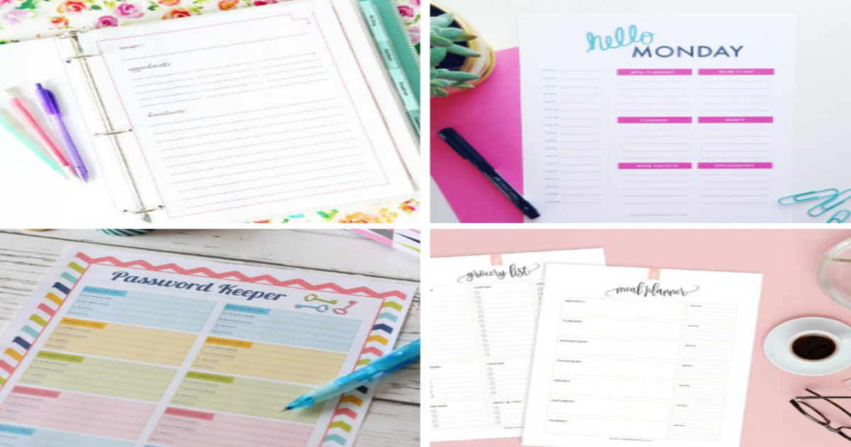 10 Gorgeous Free Printables to Get You Organized
