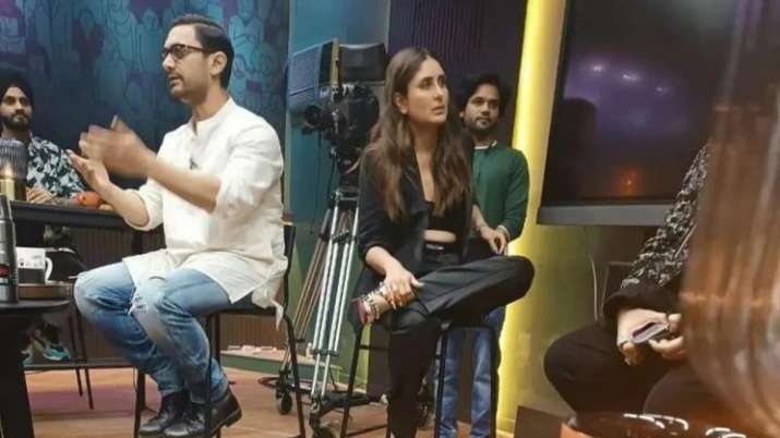 Koffee With Karan 7: Kareena Kapoor Khan and Aamir Khan shoot with Karan Johar; pics go viral