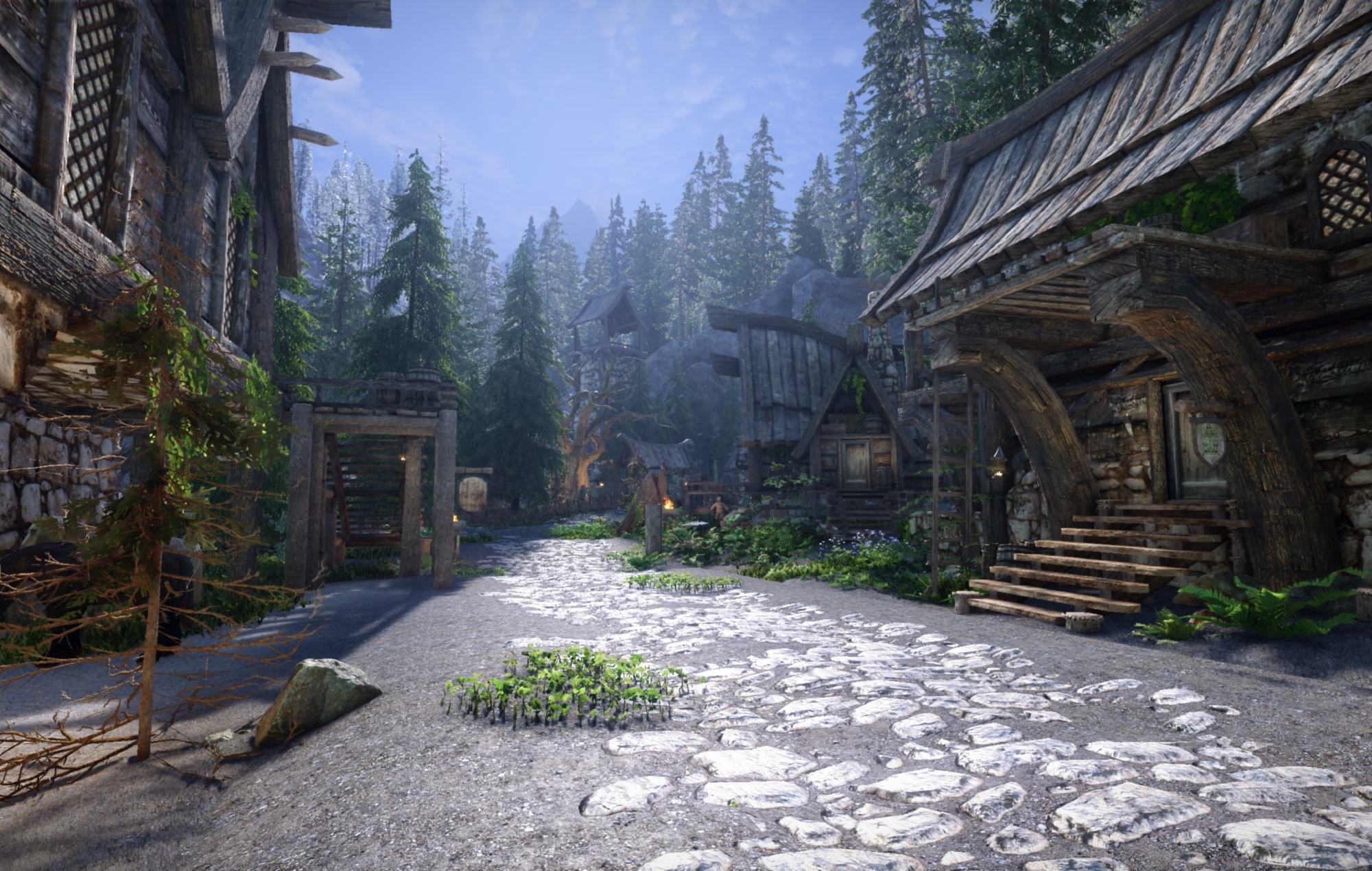 This 'Skyrim' mod gives gloomy Falkreath a gorgeous overhaul