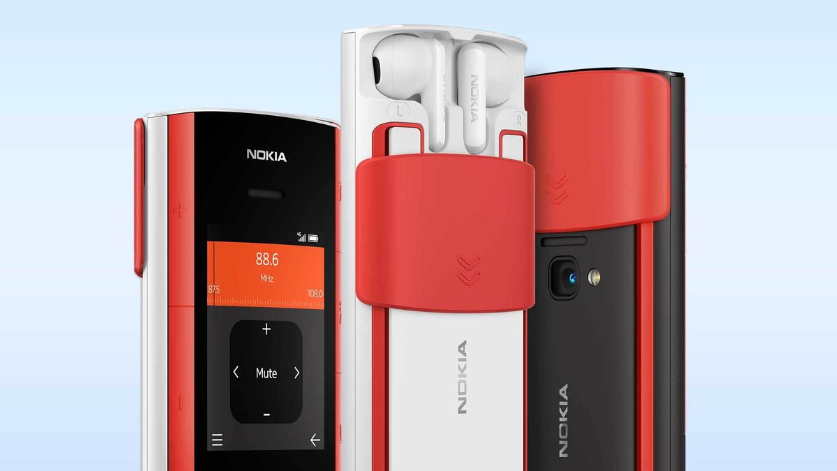 This strange new Nokia phone has earbuds built right in