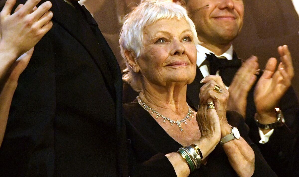 Dame Judi Dench holds back tears at Stephen Sondheim tribute gala