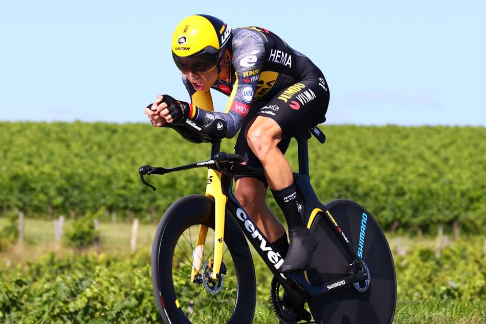 Tour de France: Van Aert claims time trial glory as Pogacar heads to Paris in yellow