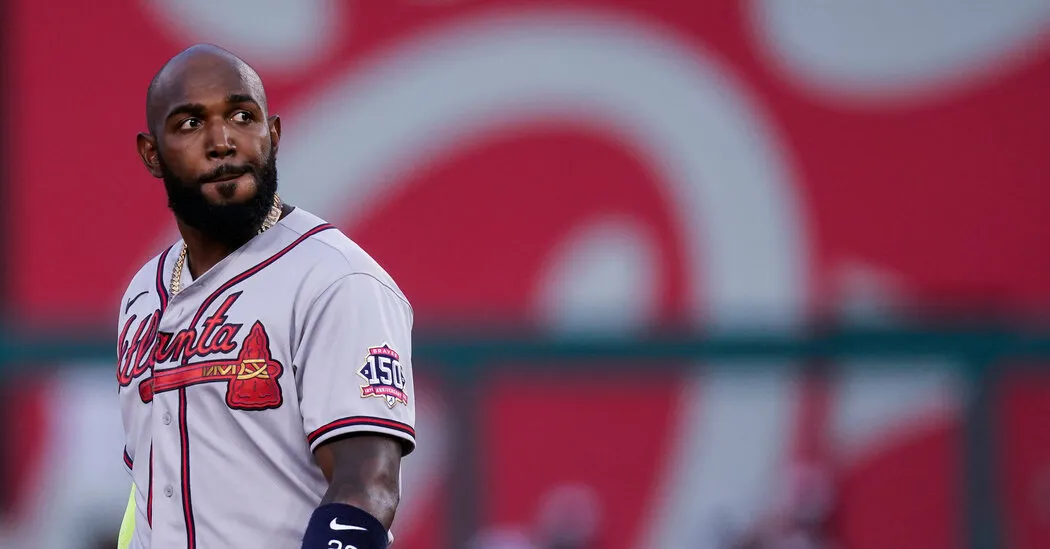 Atlanta Outfielder Is Arrested on Domestic Violence Charges