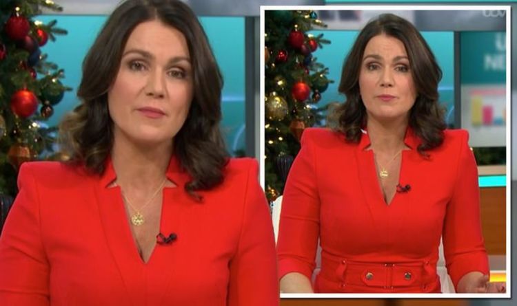 Susanna Reid sparks frenzy amongst GMB viewers as she flaunts figure in plunging red dress
