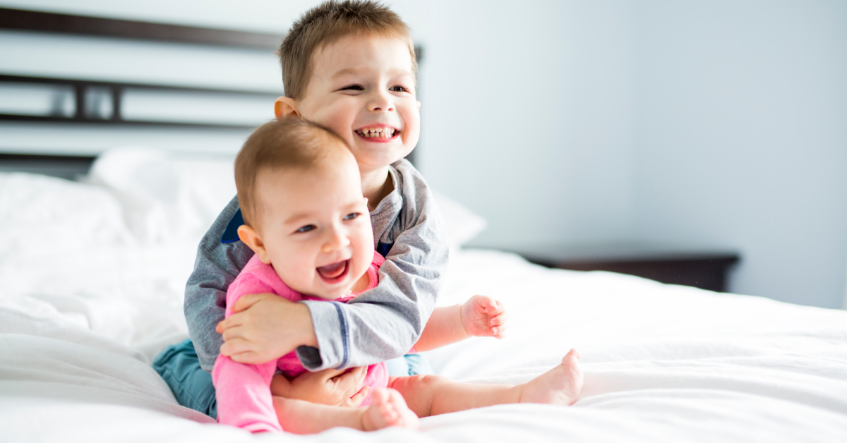Little Girl Plays With Baby Brother, He Reaches Out To Hug Her...[Video] | KAB