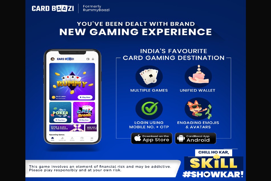 RummyBaazi unveils its new avatar with CardBaazi - India's first multi-card gaming application