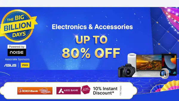 Flipkart Big Billion Days sale: Offers on smartwatches, laptops, and electronics