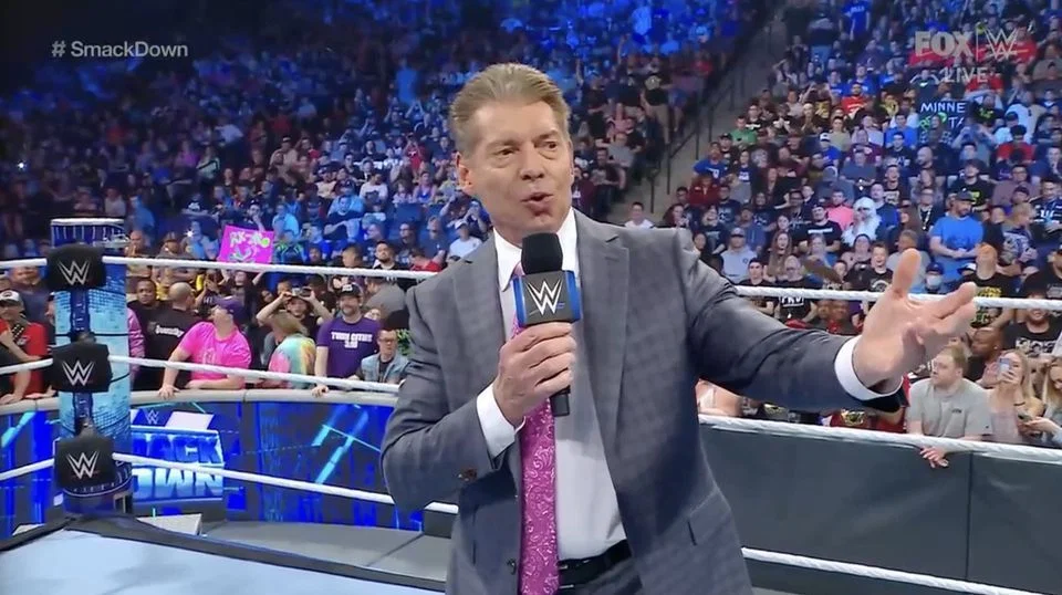 Vince McMahon sends four-word message on SmackDown after stepping down as WWE Chairman and CEO