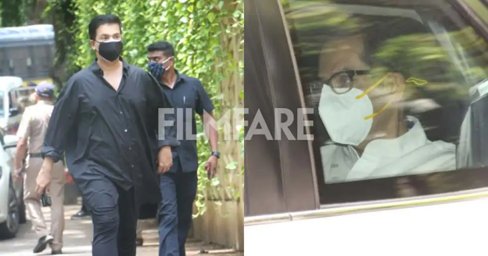 Uddhav Thackeray, Sharad Pawar, Anil Kapoor, Karan Johar at Dilip Kumar’s residence