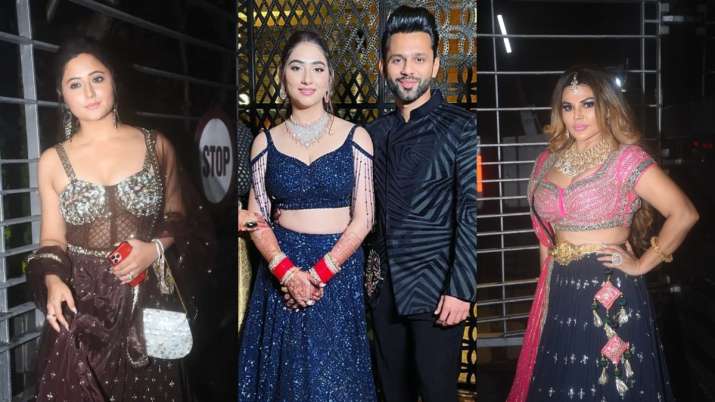 Inside Rahul Vaidya-Disha Parmar's Sangeet: Rakhi Sawant to Rashami Desai, celebs join Dishul