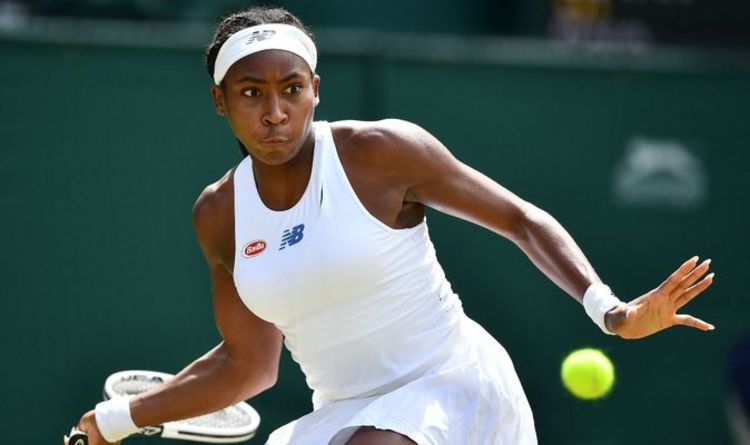 Coco Gauff knocked out of Wimbledon as Angelique Kerber reaches quarter-final