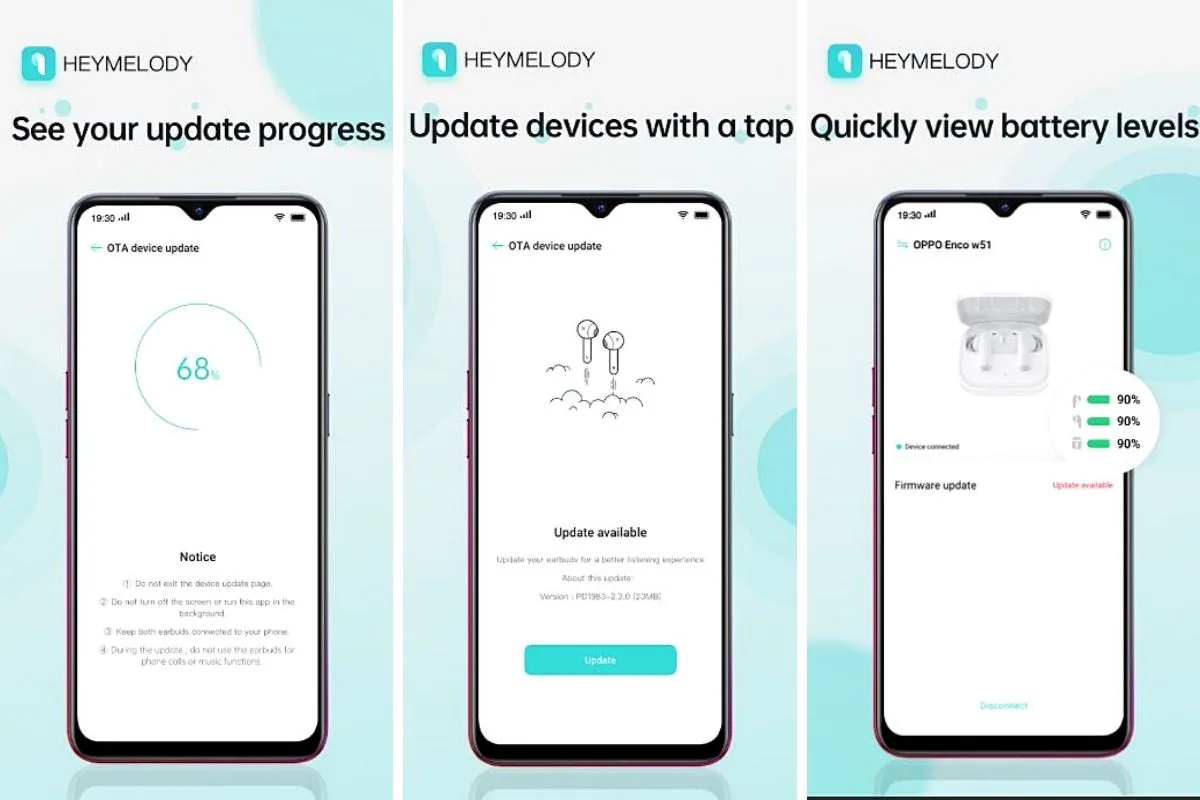 OnePlus' HeyMelody App Lets You Download Updates for its TWS and Wireless Earphones on Android Devices
