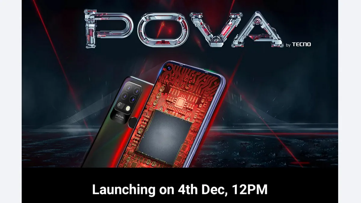 Tecno Pova With MediaTek Helio G80 SoC to Launch in India on December 4
