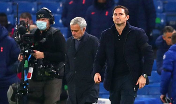 Chelsea boss Frank Lampard in Jose Mourinho disagreement after goalless Tottenham draw