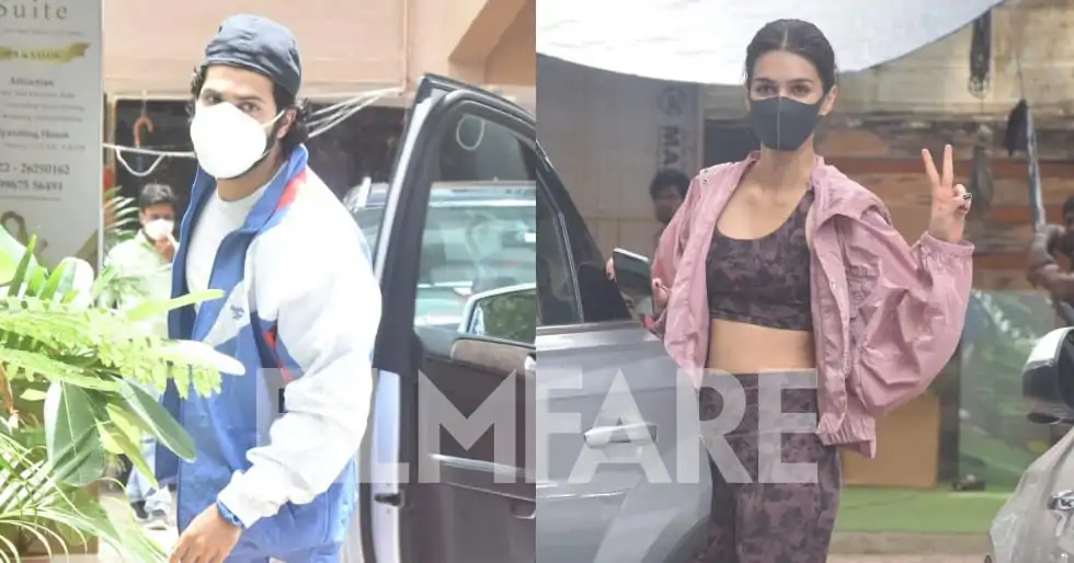 Varun Dhawan and Kriti Sanon clicked in Mumbai - see pictures