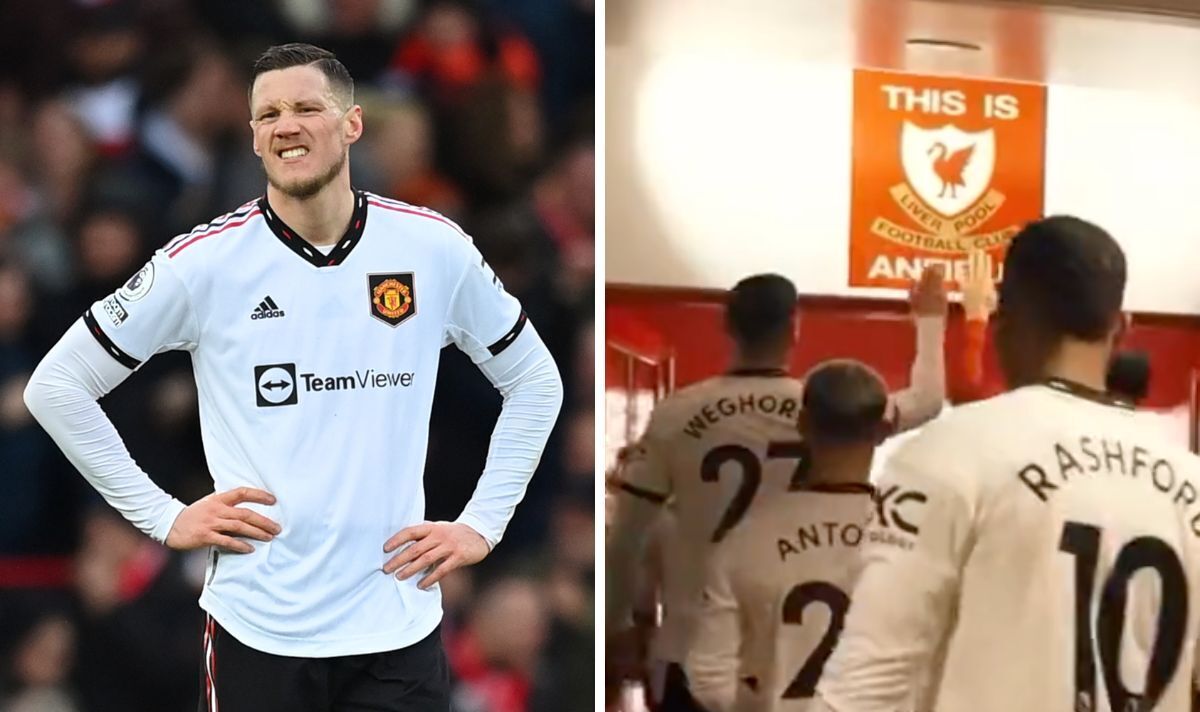 Man Utd's Wout Weghorst explains Anfield sign touch and makes excuse