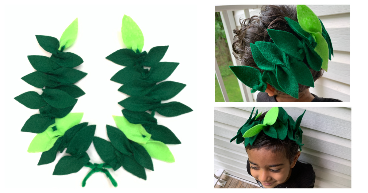DIY Laurel Wreath Headpiece {Olympics Crafts for Kids} | Kids Activities Blog