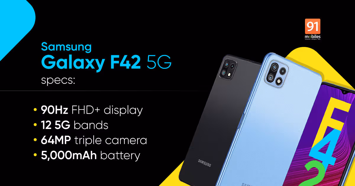 Samsung Galaxy F42 5G India launch time, what to expect | 91mobiles.com