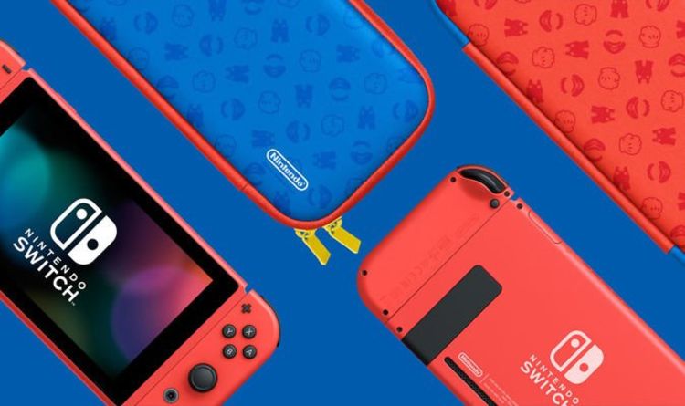 Gorgeous looking Mario Nintendo Switch revealed, hitting shelves next month