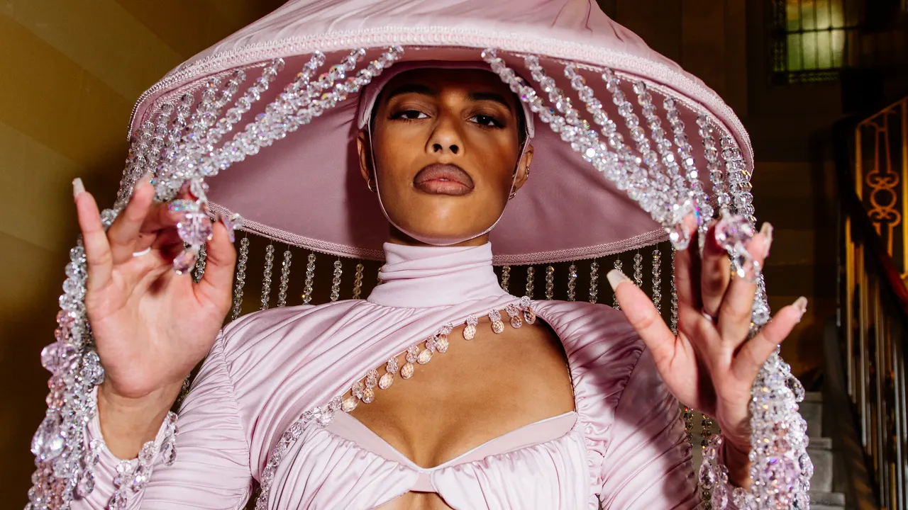 Pyer Moss Pays Homage to Black American Inventions with Sleek Cornrows and Ice-Cream-Sprinkle Nails