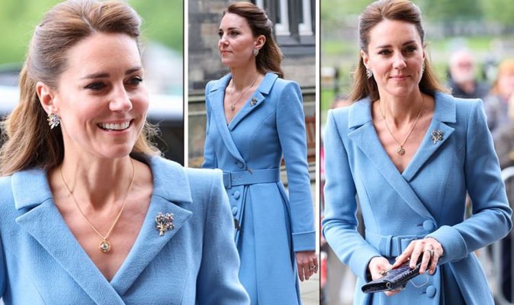 Kate Middleton continues blue theme with ‘regal’ dress for final day in Scotland