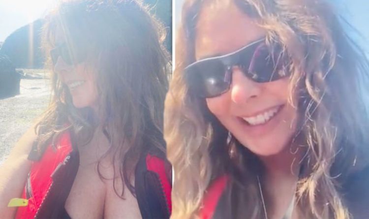 Carol Vorderman, 60, sparks frenzy with eye-popping display in bikini while paddleboarding