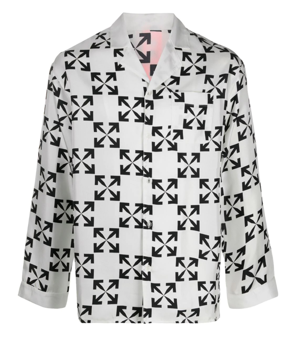 Off-White Arrows Print Silk Pyjamas