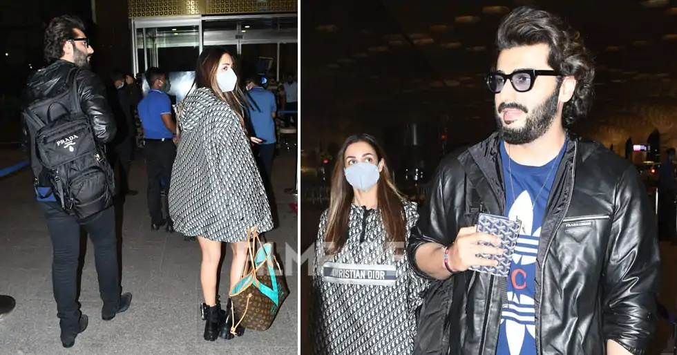 Malaika Arora and Arjun Kapoor are couple goals as they leave for a holiday. See pics: