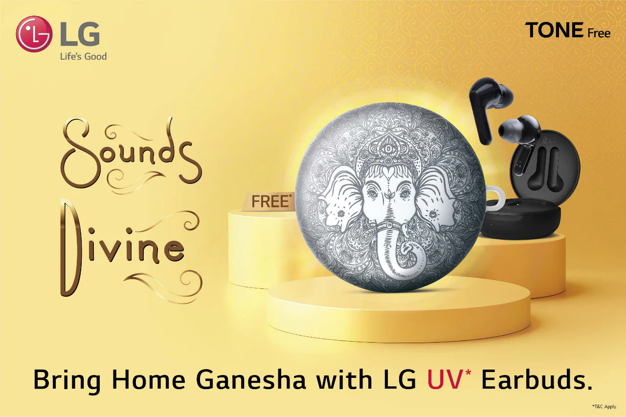 Bring Home Ganesha With LG TONEFree UV Earbuds