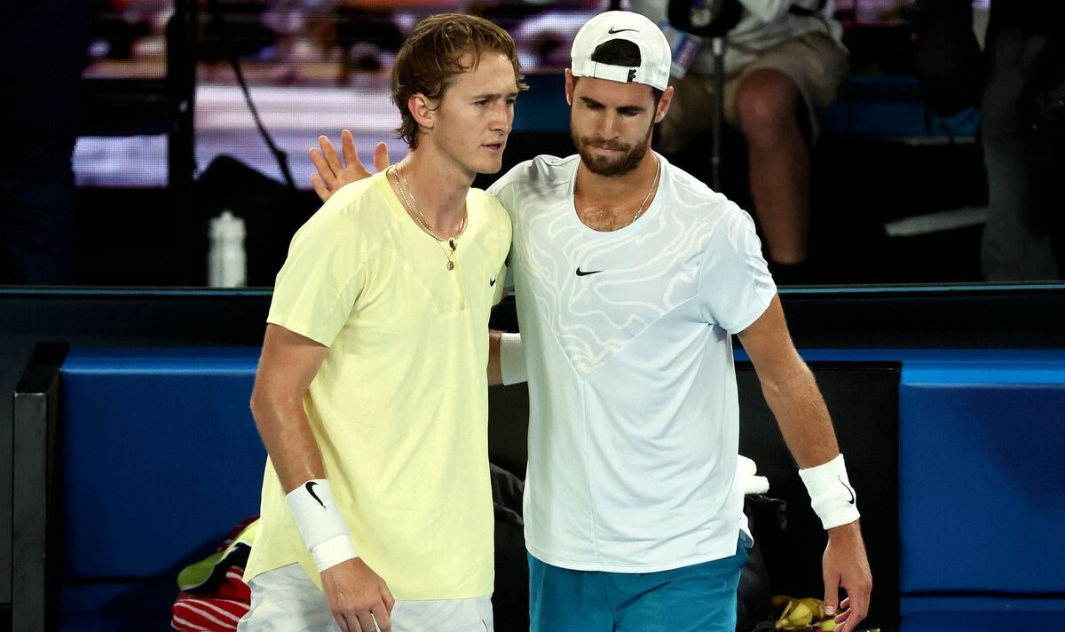 Aus Open sees first retirement as Sebi Korda struck by down injury