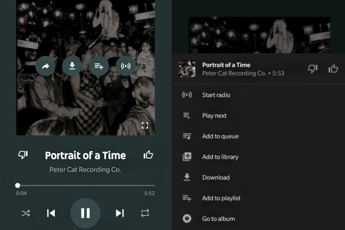 YouTube Music Now Lets Users ‘Start Radio’ Directly From Now Playing Screen